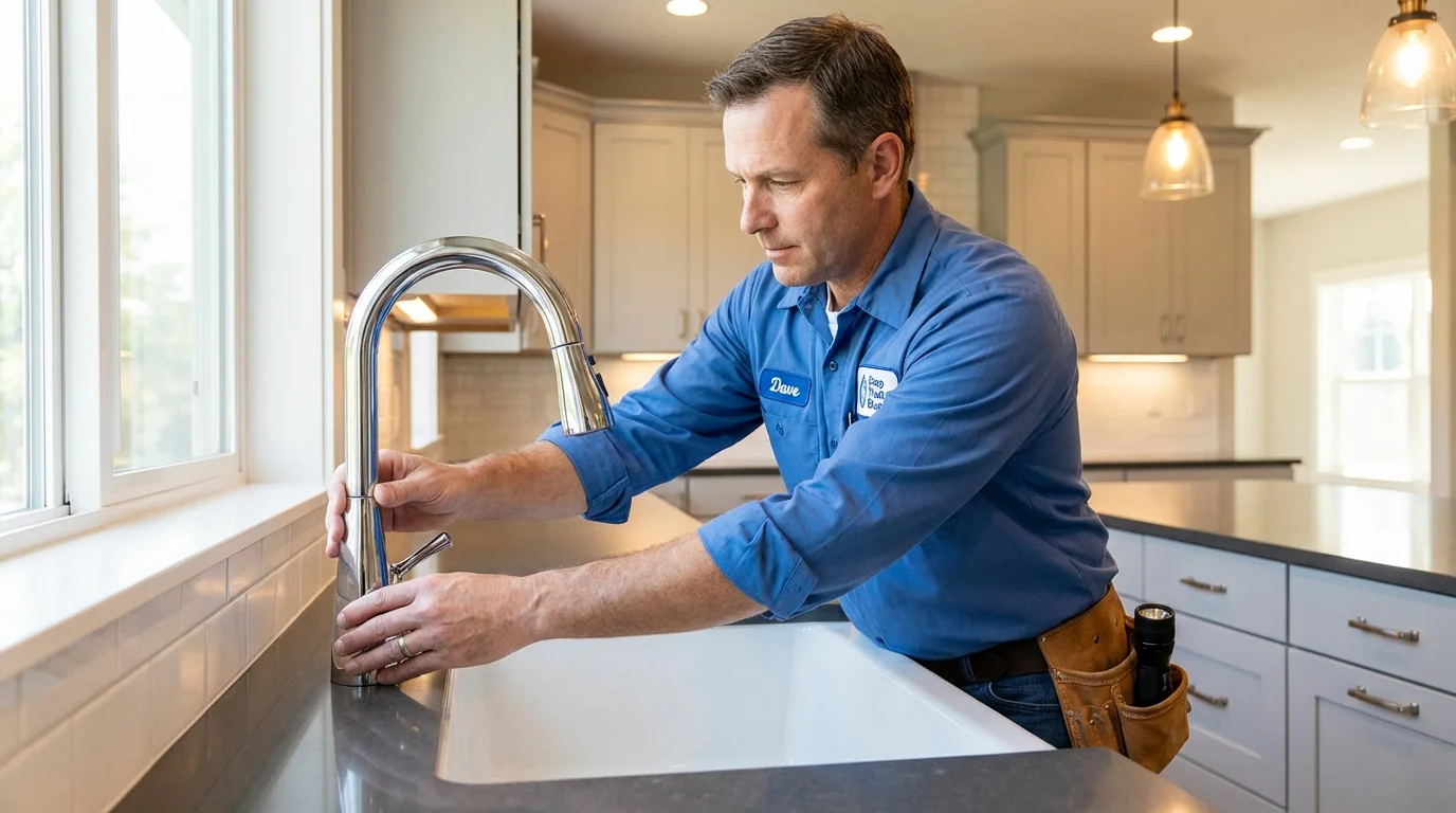 Kitchen faucet installation by Johns Plumbing LLC in Ferriday