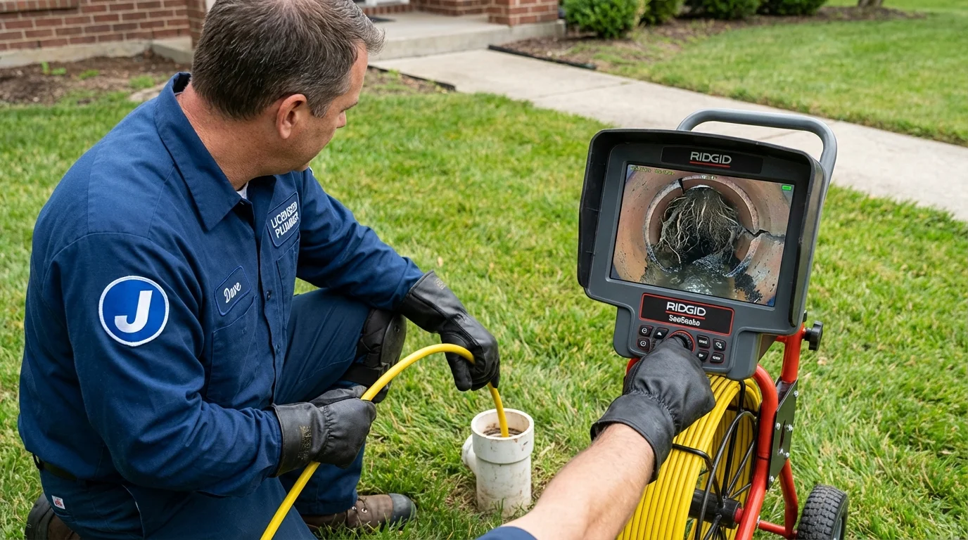 Sewer camera inspection being performed by Johns Plumbing LLC in Ferriday